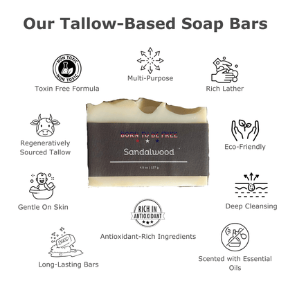 Sandalwood Tallow Soap Bar
