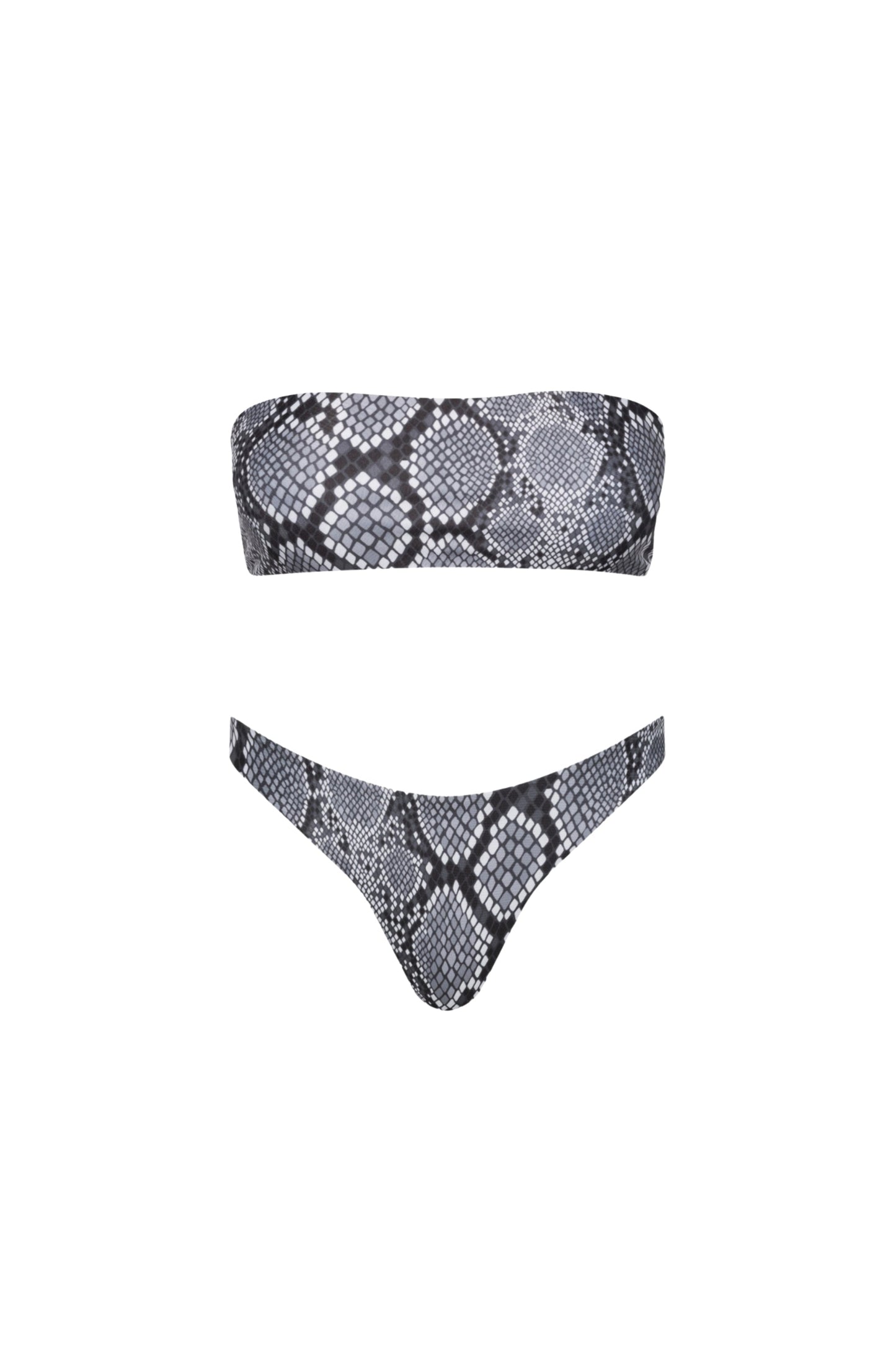 Santorini Seamless Bandeau Bikini Set – Snake