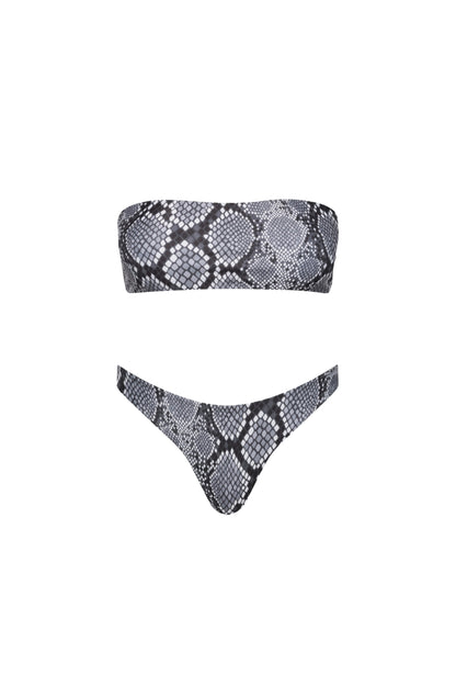 Santorini Seamless Bandeau Bikini Set – Snake