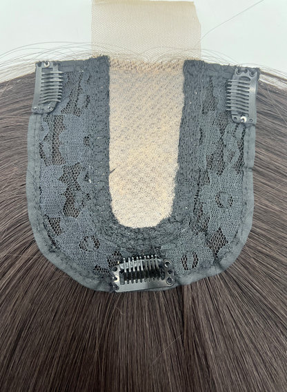 JBEXTENSION Clip in Topper Hair 14 inch 5*5 Piece for Women Clip in Top Crown Hair Clip on Toupee Hairpiece for Slight Hair Loss/Thinning Hair 14 Inch