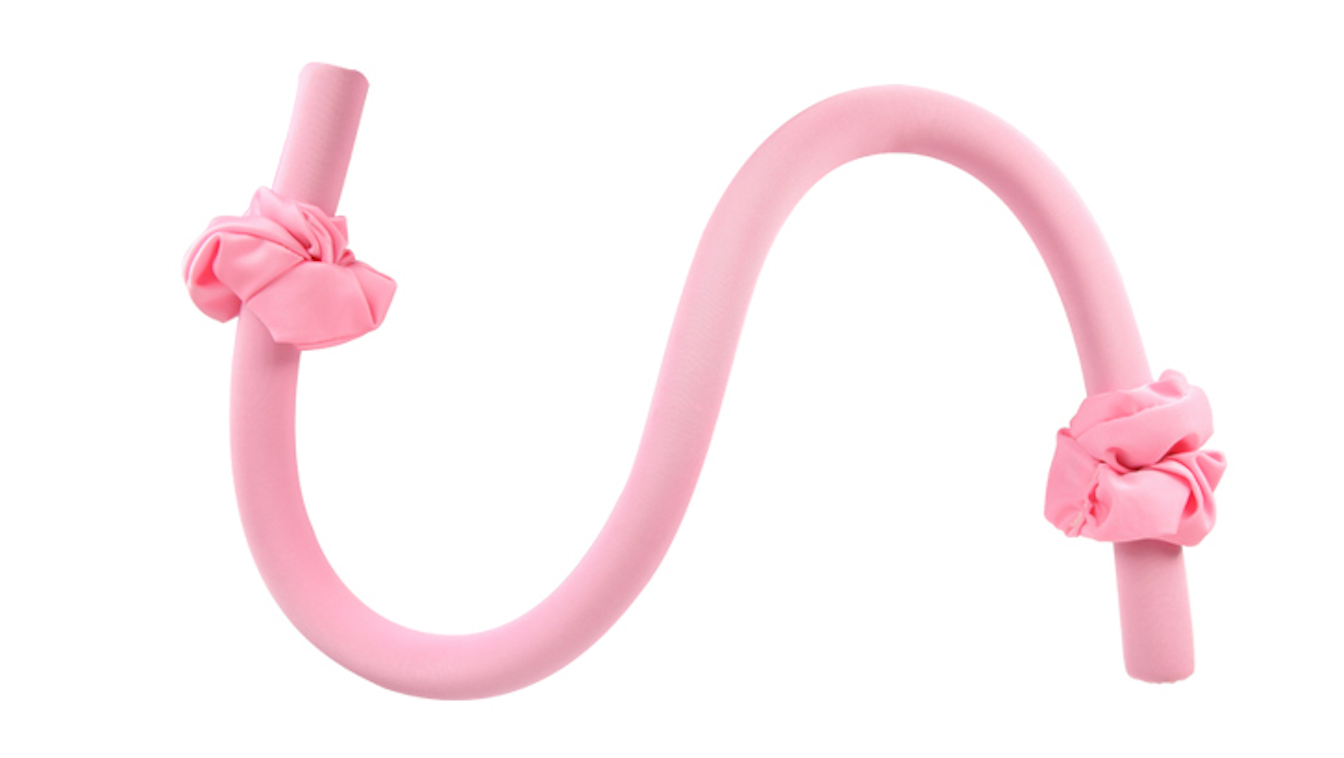 HEATLESS CURLER FUCHSIA with 2 elastic bangs