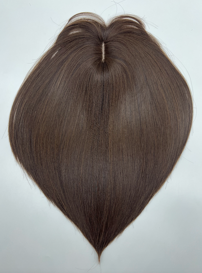 JBEXTENSION Clip in Topper Hair Piece Hair with Bangs for Women Clip in Top Crown Hair Clip on Toupee Hairpiece for Slight Hair Loss/Thinning Hair 14 Inch