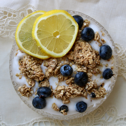 Granola aux myrtilles et au citron