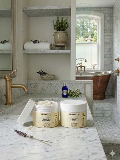 Scrub & Mask Bundle — kaolin clay, sour cherry shell, keratin, shea butter & botanical oils