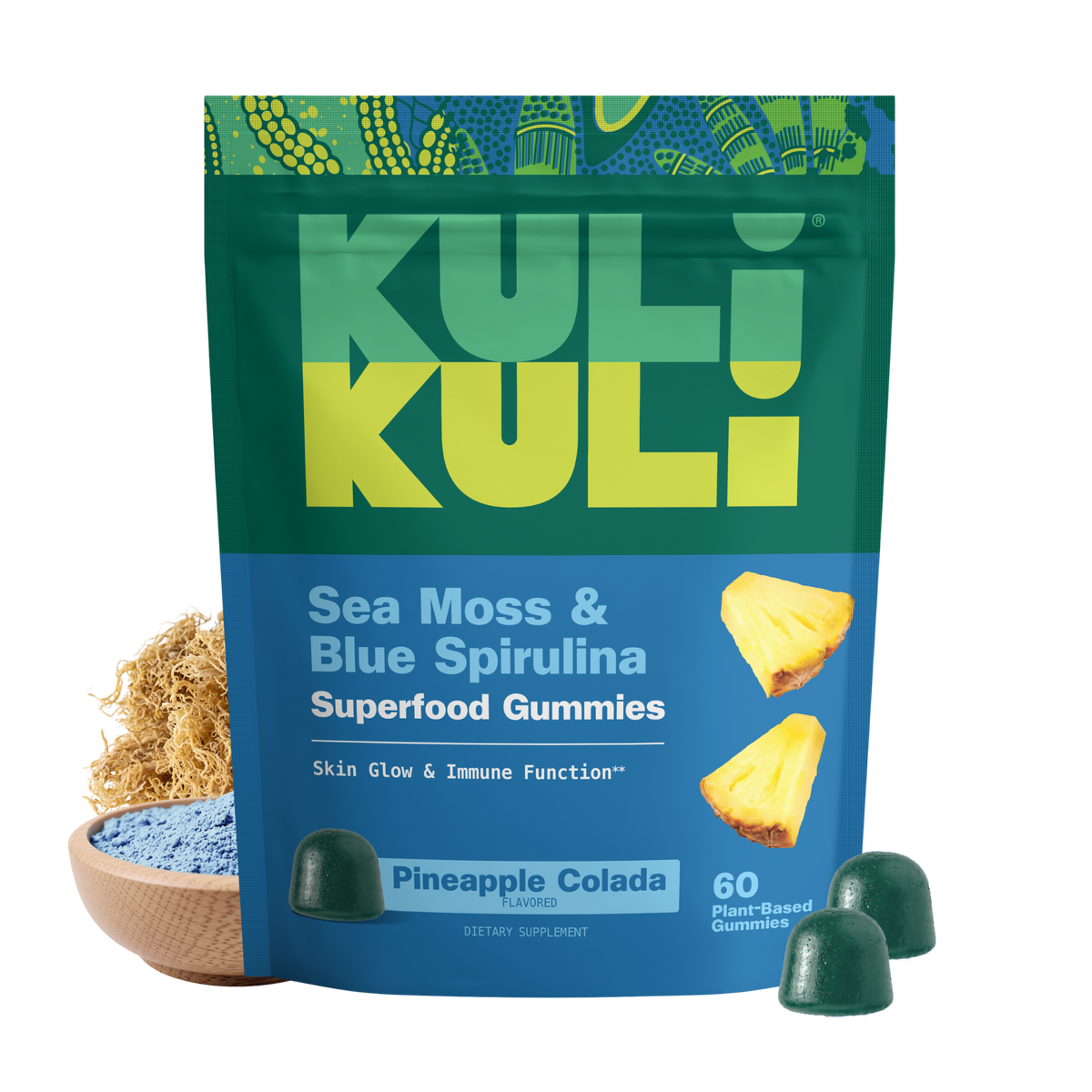 Sea Moss & Blue Spirulina Gummies for Glow & Immunity