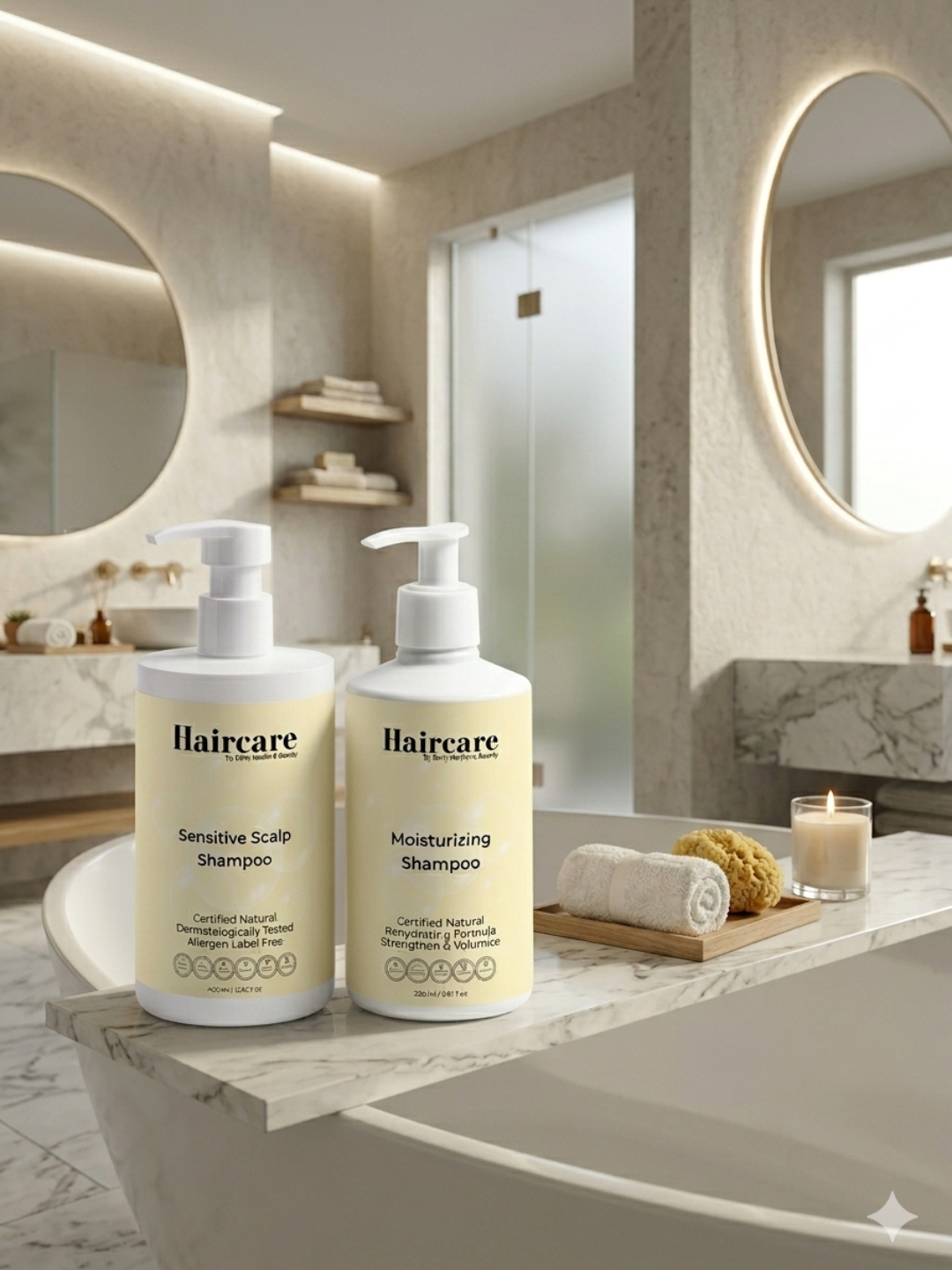 Sensitive Scalp & Moisturising Shampoo — gentle irritant-free cleansing & volume for all hair types