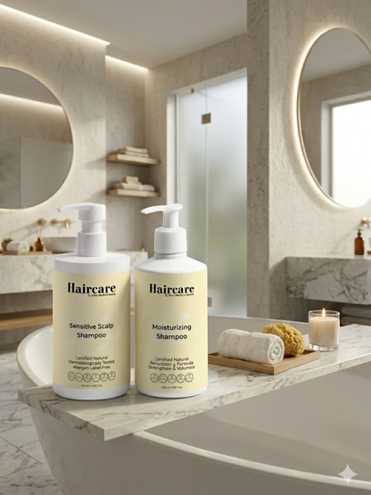 Sensitive Scalp & Moisturising Shampoo — gentle irritant-free cleansing & volume for all hair types