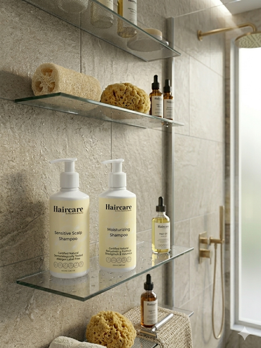 Sensitive Scalp & Moisturising Shampoo bundle — both certified natural, vegan & nut-free