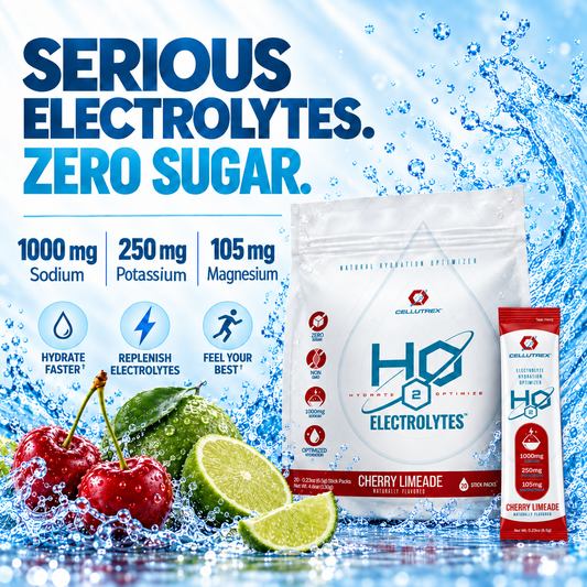 H2O ELECTROLYTES™ - Cherry Limeade | Zero Sugar Electrolyte Powder
