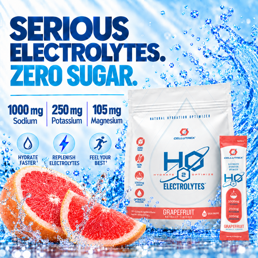 H2O ELECTROLYTES™ - Grapefruit | Zero Sugar Electrolyte Powder