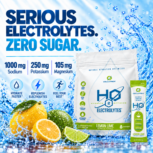 H2O ELECTROLYTES™ - Lemon Lime | Zero Sugar Electrolyte Powder