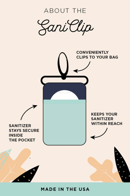 Pink Cherry Blossoms SaniClip Hand Sanitizer Holder