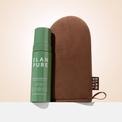 Kit de bronzage de démarrage : Autobronzant non toxique et gant applicateur