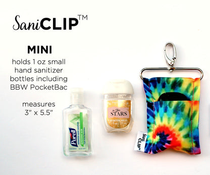 Tie Dye SaniClip Hand Sanitizer Holder