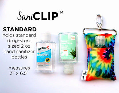 Tie Dye SaniClip Hand Sanitizer Holder