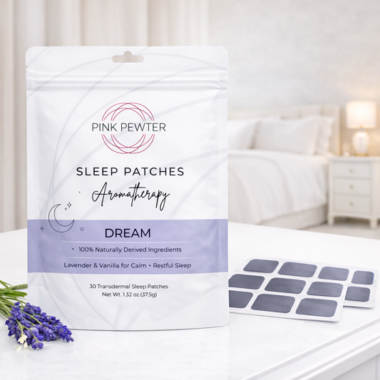 Natural Sleep Patch with Lavender Vanilla Scent – Slow-Release Melatonin + Botanicals for Restful, Grogginess-Free Sleep (30pc)
