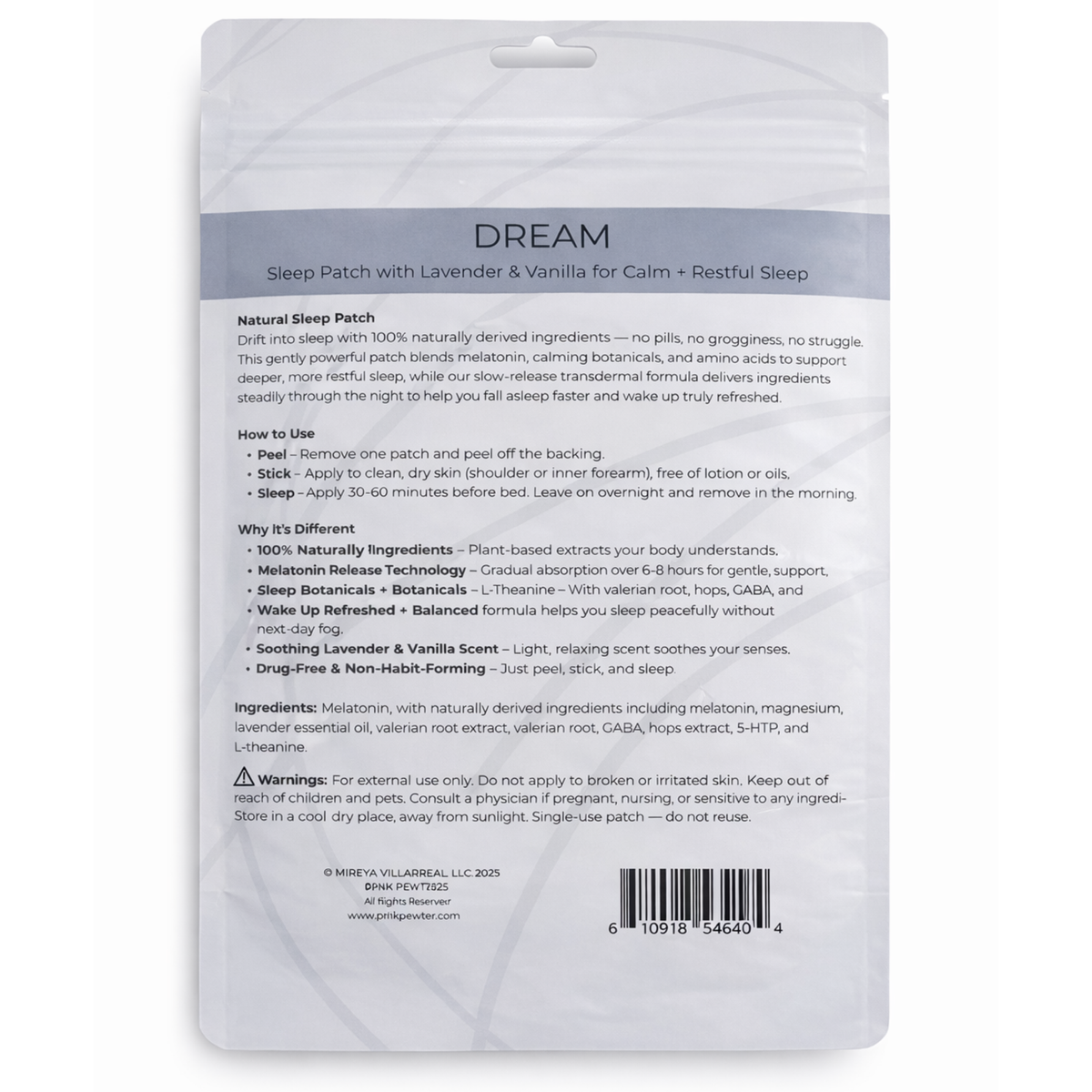 Sleep and Restore Kit with Travel Bag