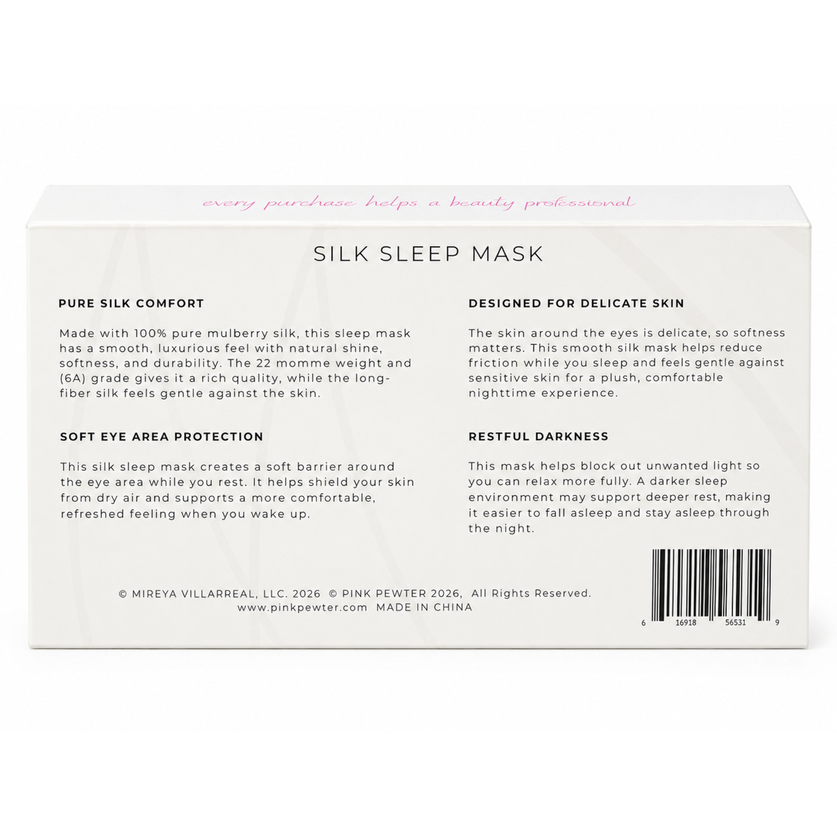 Silk Sanctuary Sleep Mask