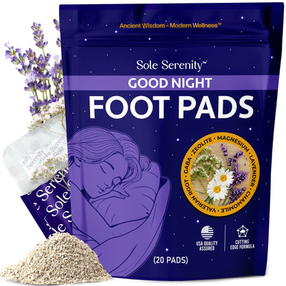 Sole Serenity 2-in-1 Detox Foot Pads - Zeolite, Ginger, Wormwood