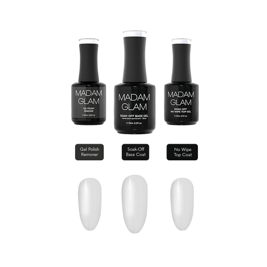 "Base Coat, Top Coat & Remover" Bundle