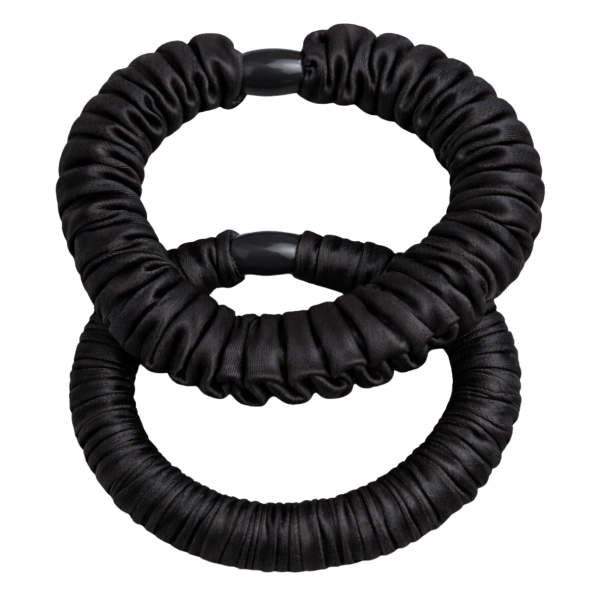 Soft Satin Ruffle Elastics - 2pc