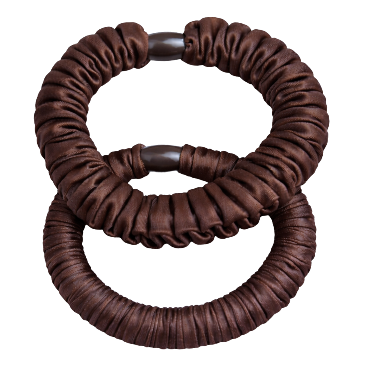 Soft Satin Ruffle Elastics - 2pc