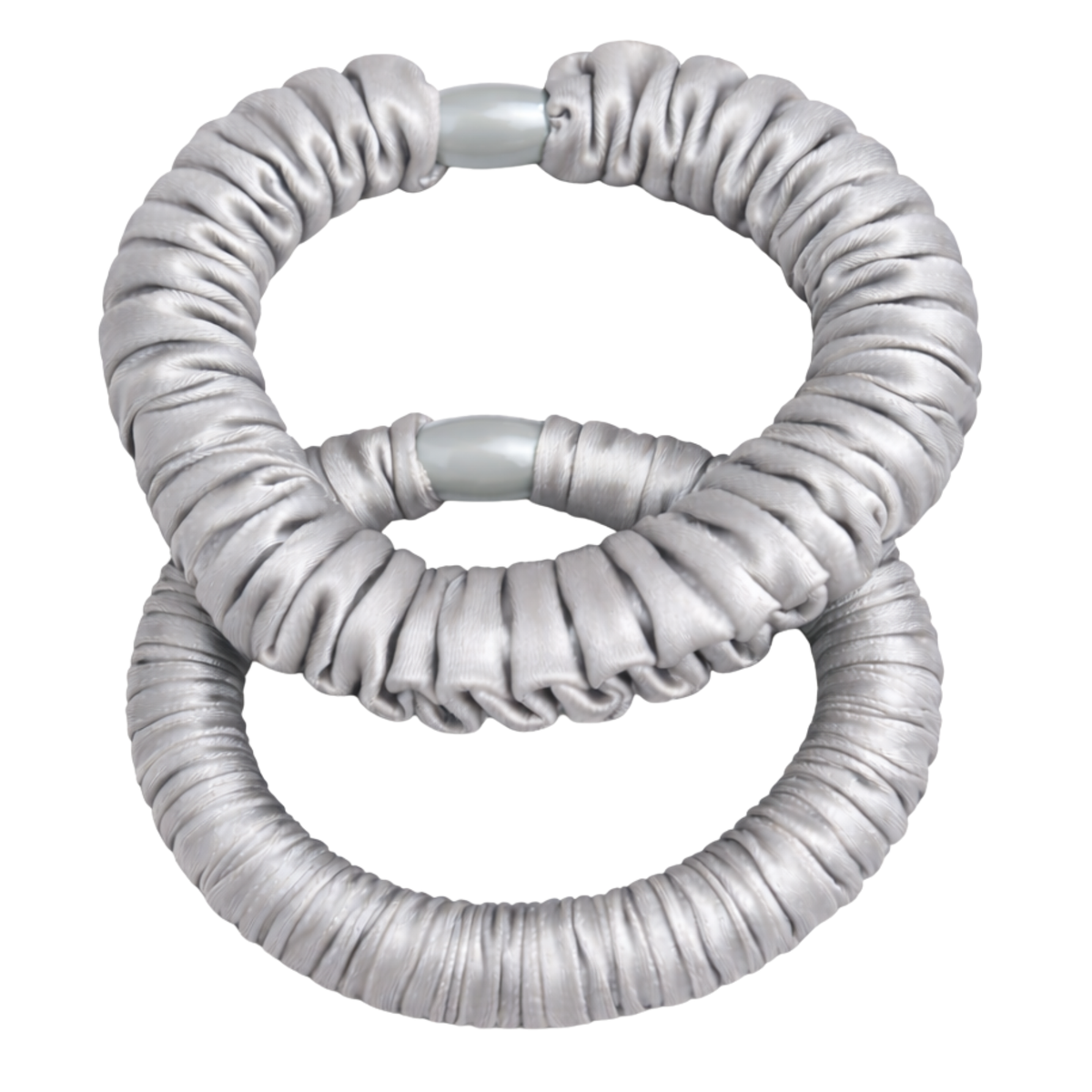 Soft Satin Ruffle Elastics - 2pc