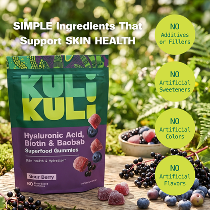 Hyaluronic Acid & Biotin Gummies for Skin & Hydration