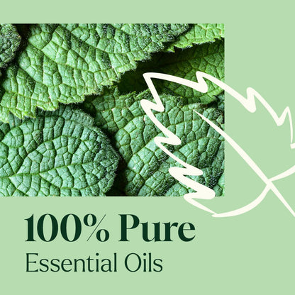 Mezcla de aceites esenciales de menta brillante para la colada