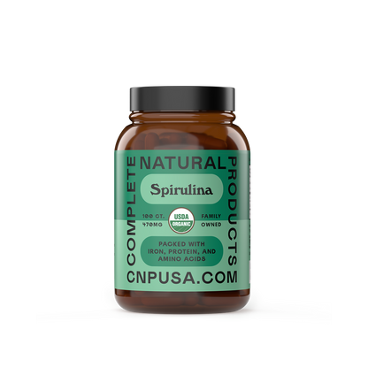 Cápsulas de espirulina orgánica