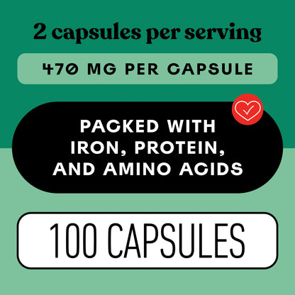 Cápsulas de espirulina orgánica