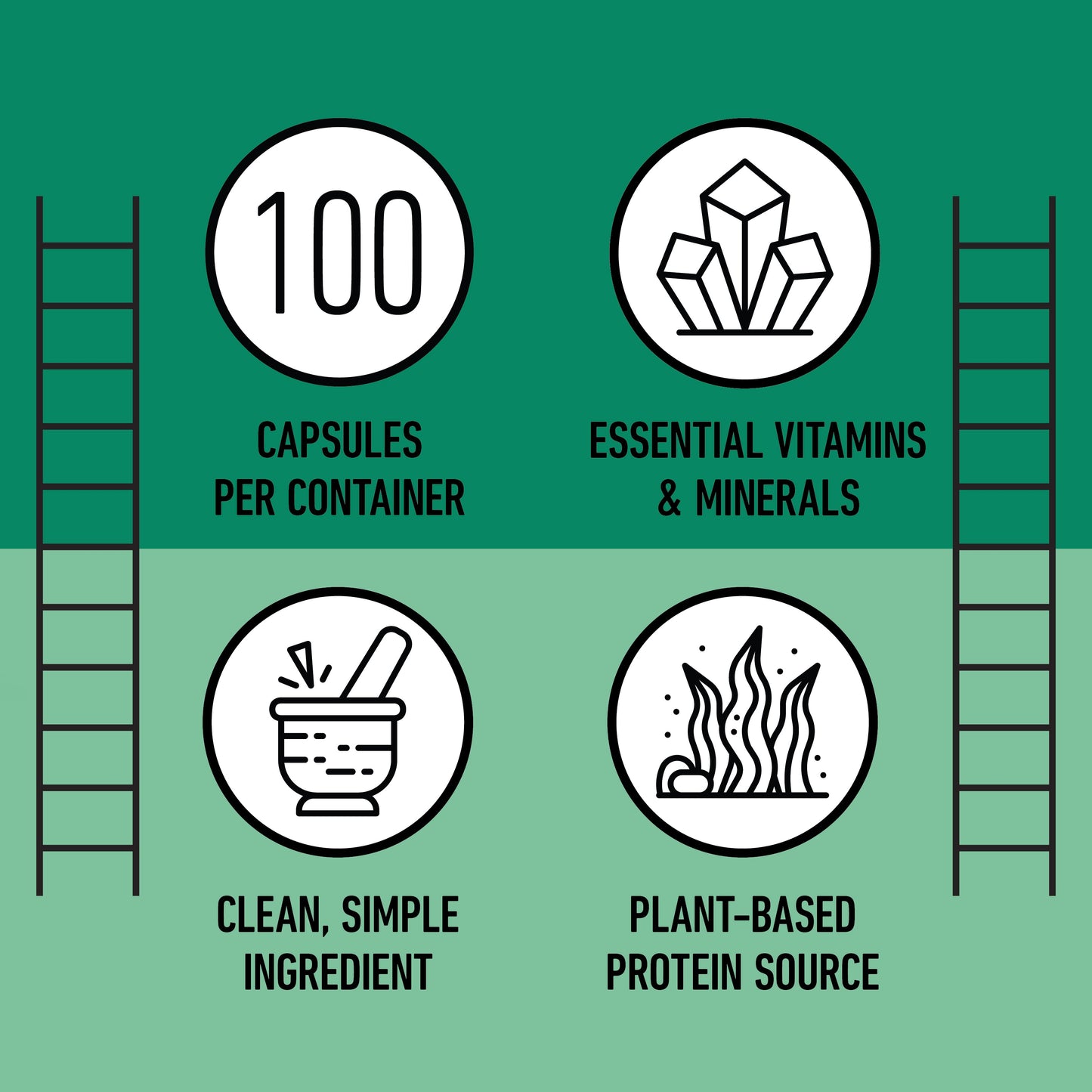 Cápsulas de espirulina orgánica