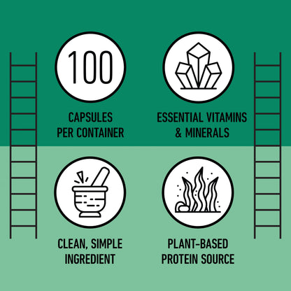 Cápsulas de espirulina orgánica