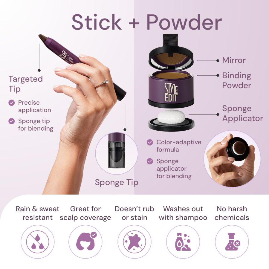 Brunette Cover Up Stick and Touch Up Powder DUO
