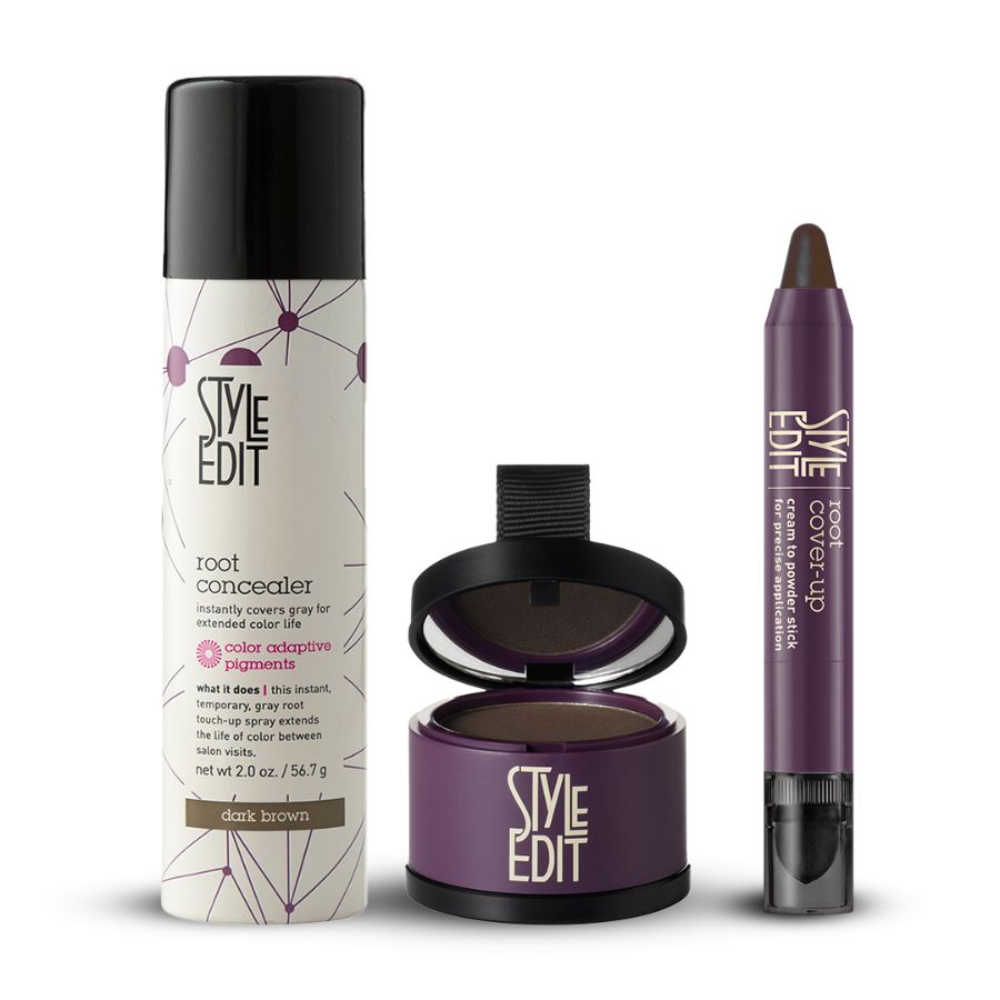 Best Sellers Trio: Full Size Root Concealer Spray, Stick and Powder Trio