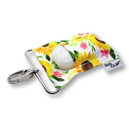 Sunflowers SaniClip Hand Sanitizer Holder
