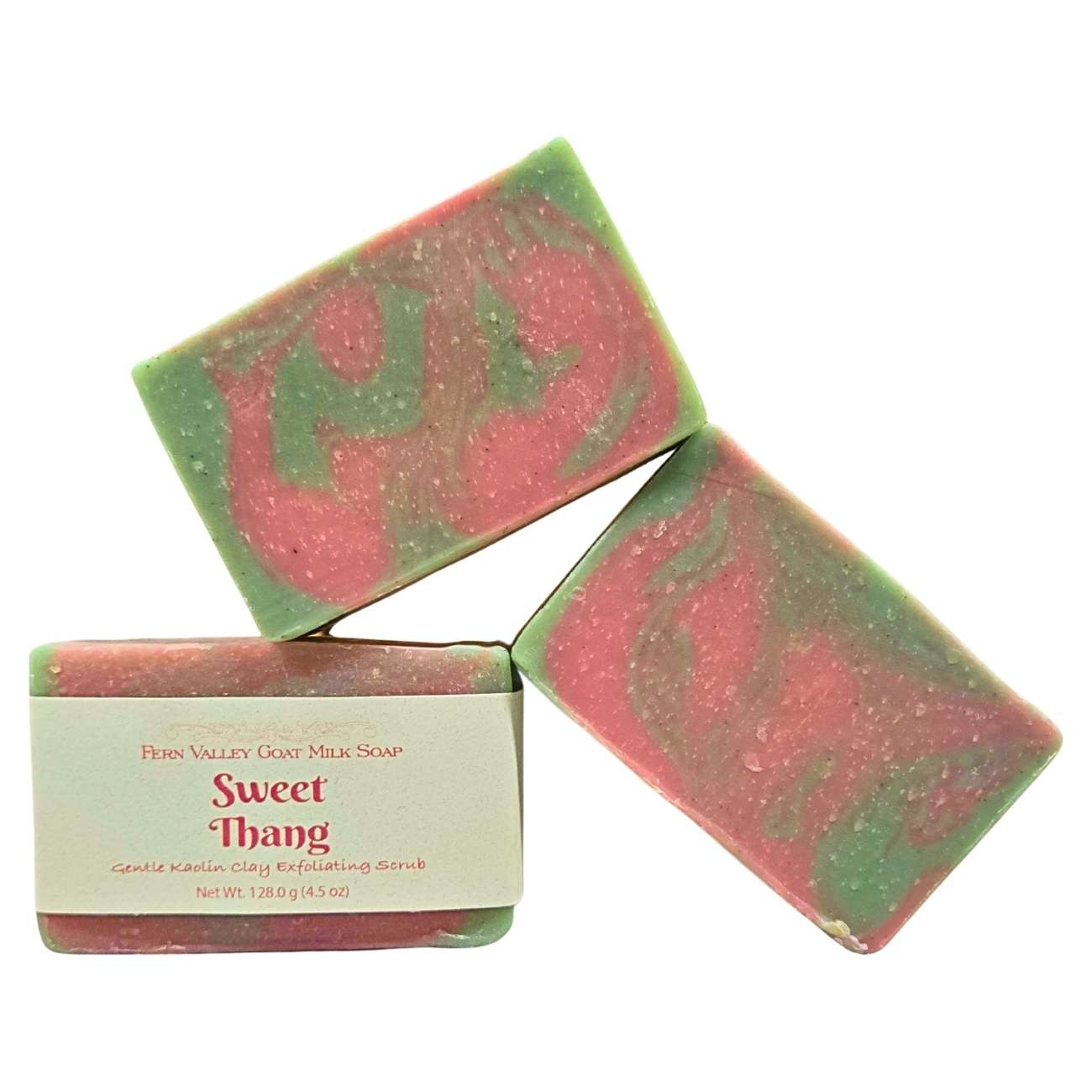 Jabón natural de leche de cabra | Exfoliante de arcilla de caolín | Sweet Thang