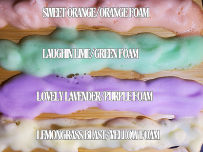 Non-toxic Colorful Foaming Hand Soap. Purple Foam Lavender Scented