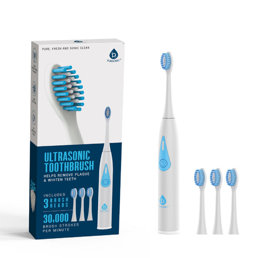 Triple-Head Electric Toothbrush – 30,000 Strokes Per Minute