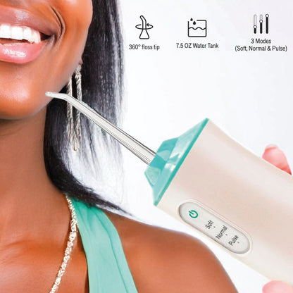 USB Rechargeable Water Flosser Helps Remove Plaque & Dilute Harmful Toxins