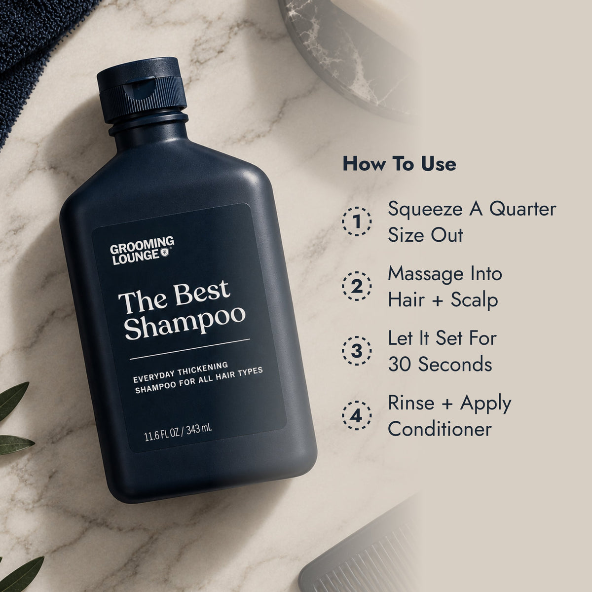 Grooming Lounge The Best Shampoo - Best Men's Shampoo For All Hair Types