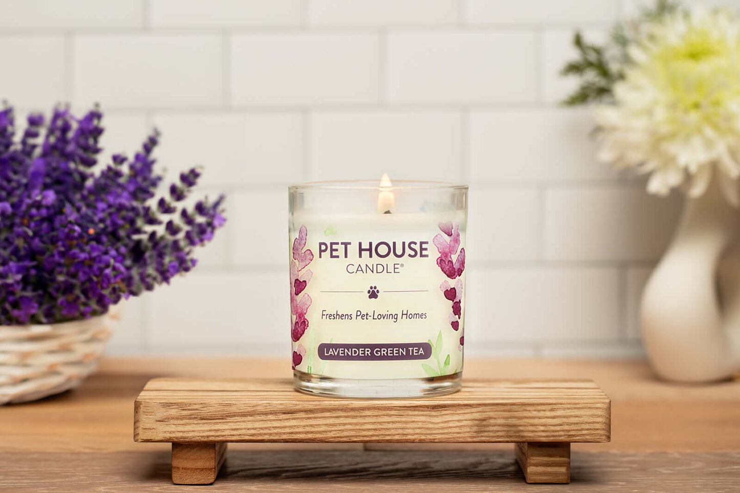 Lavender Green Tea Candle