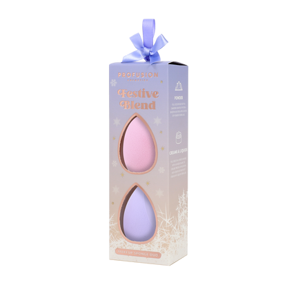 Frosted Snow Sparkle | Festive Blend Makeup Sponge Duo