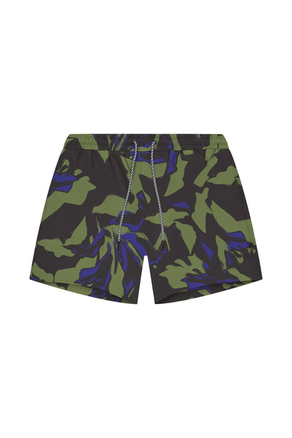 Tulum 5-Inch Swim Trunk – Green Botanical