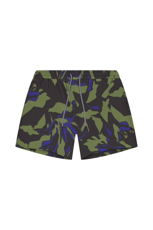 Tulum 5-Inch Swim Trunk – Green Botanical