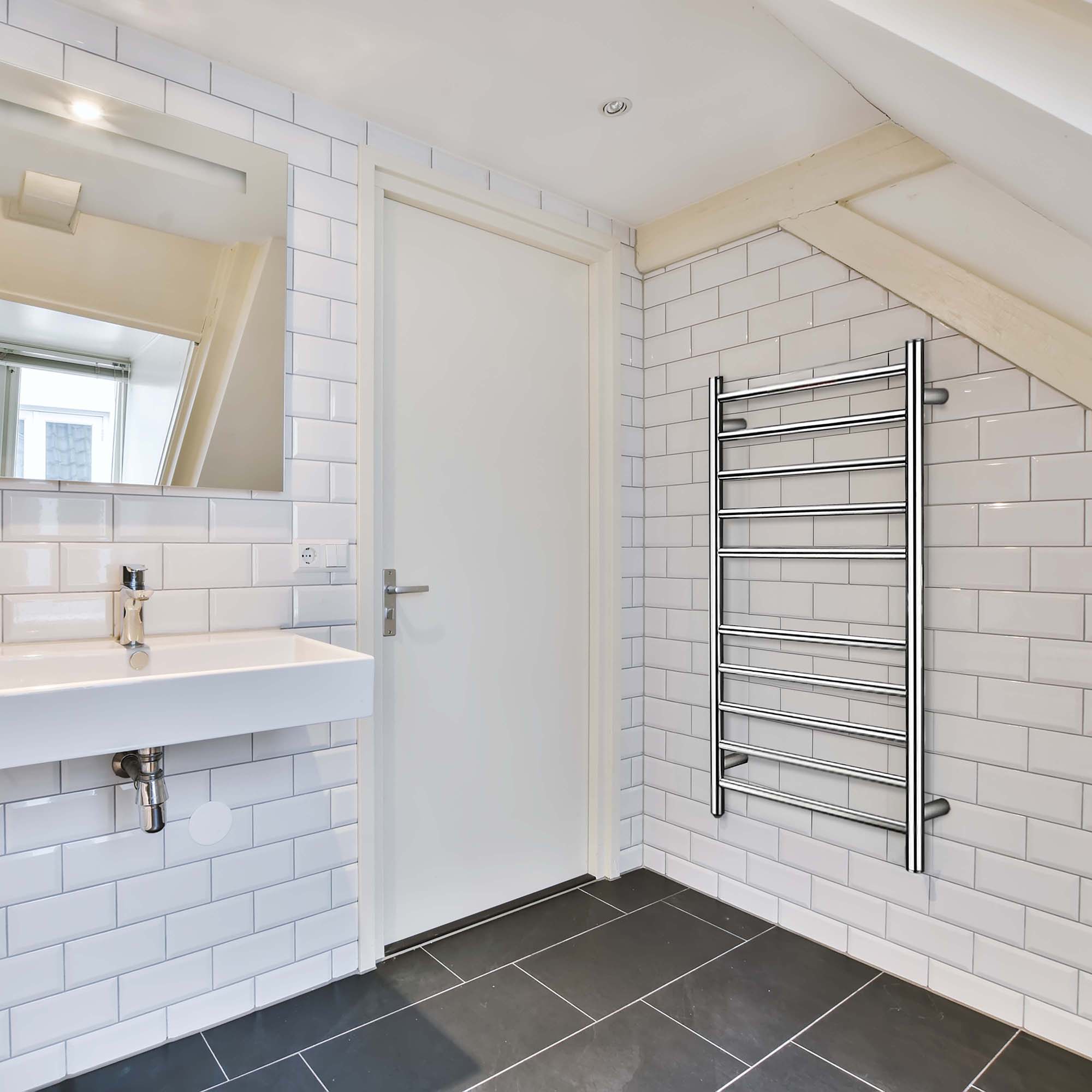 10 bar Stainless Steel Wall Mounted Electric Towel Warmer