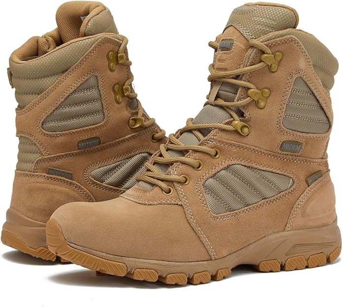 MAG STORM 8" Desert Military Tactical Boot SZ WP