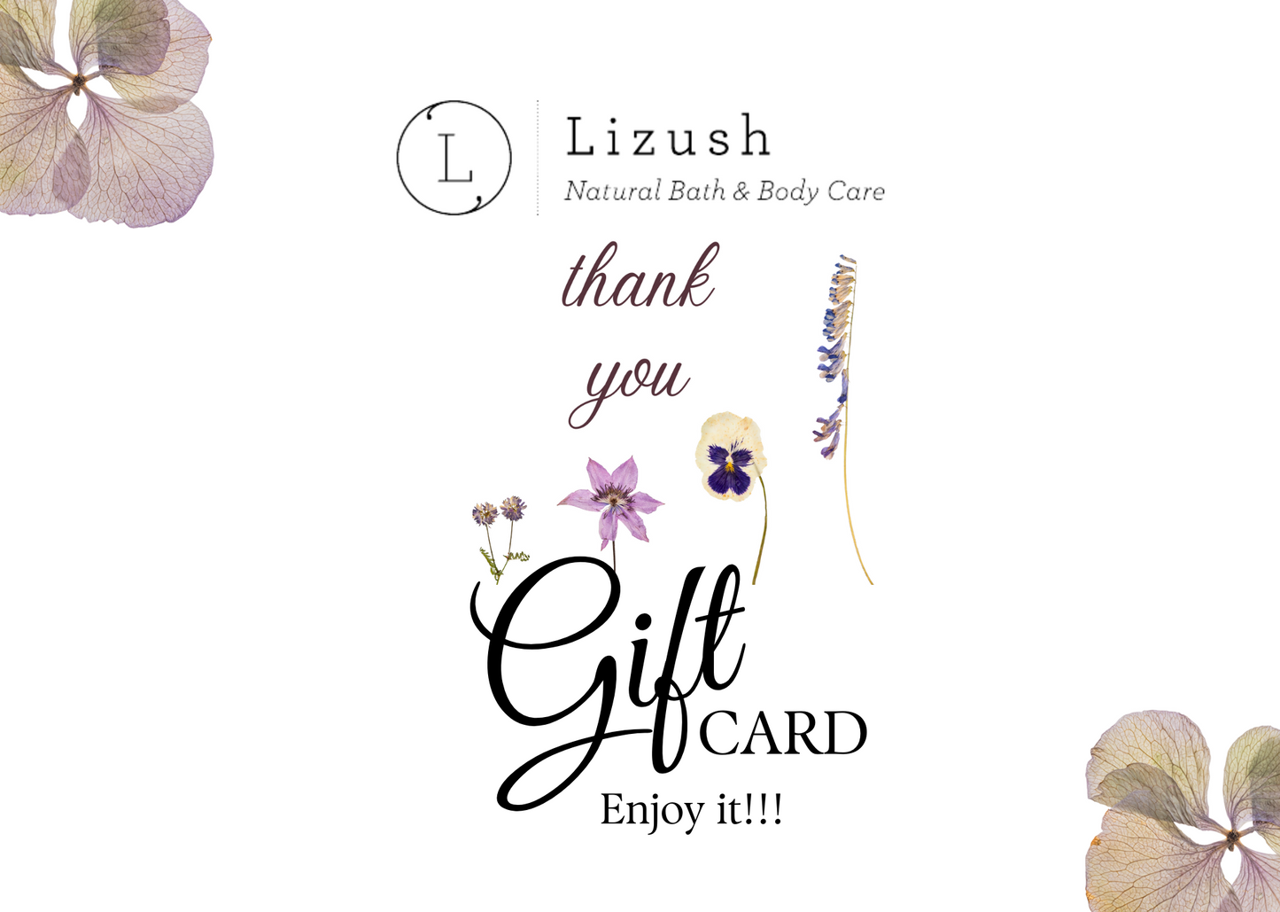 Electronic Gift Card -  Love is for any occasion