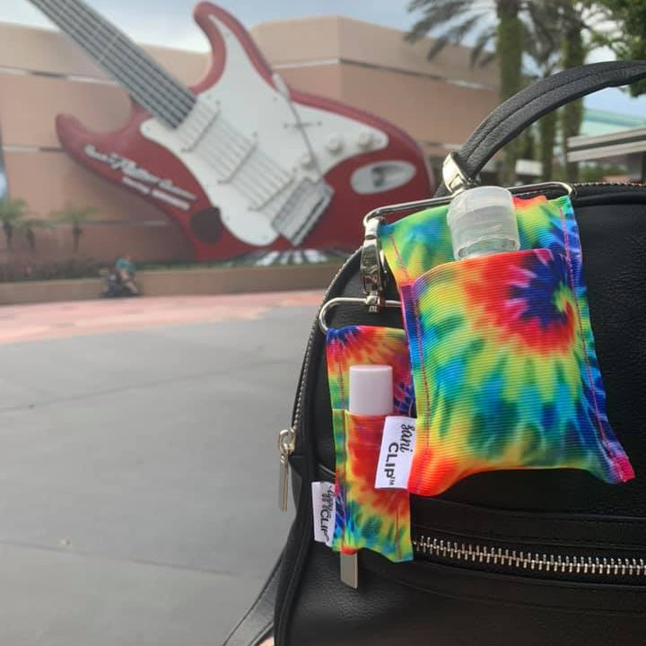 Tie Dye SaniClip Hand Sanitizer Holder
