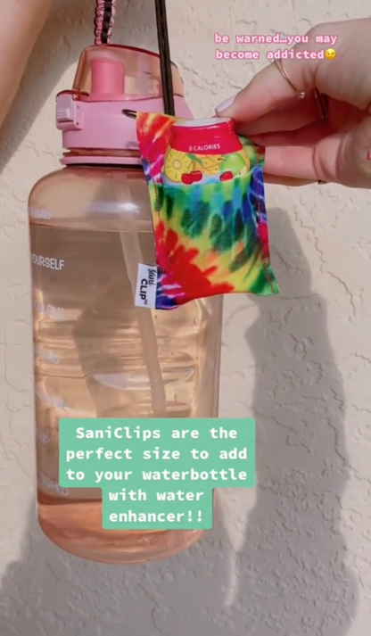 Tie Dye SaniClip Hand Sanitizer Holder